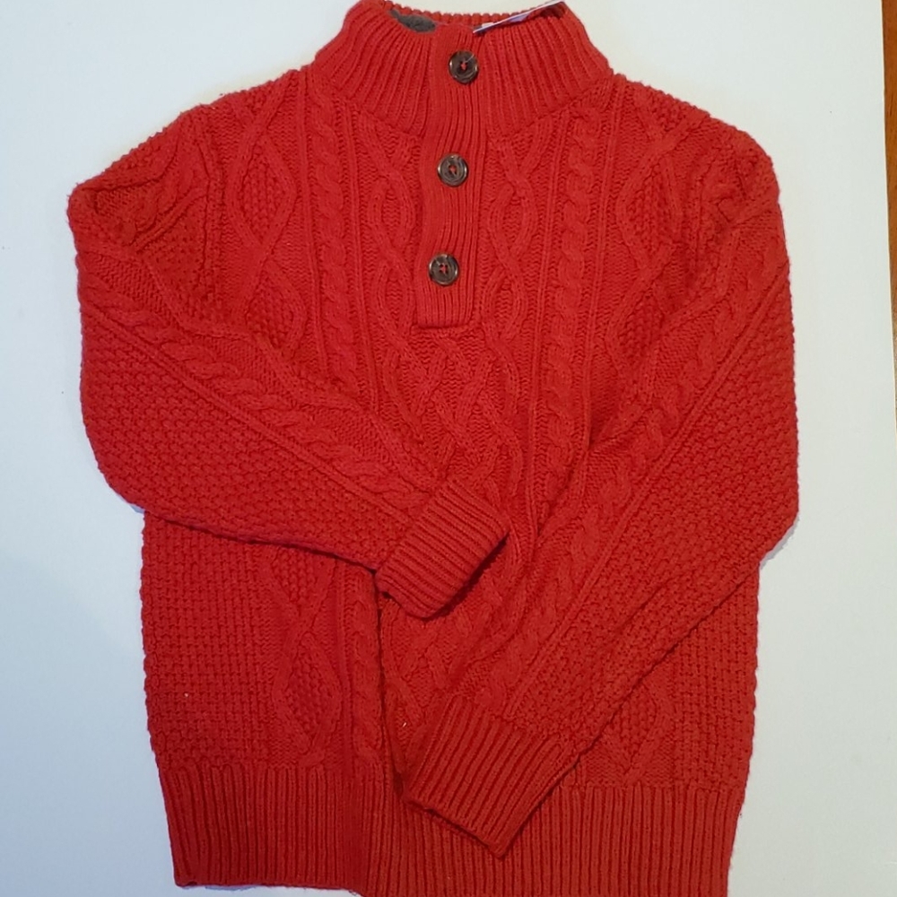 Gap Red Cable Knit Sweater